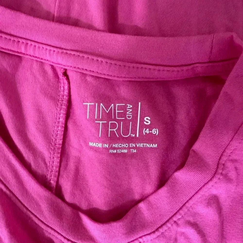 NEW Time and Tru Women's Pink Sleeveless Knit Dress Size S (4-6) - Picture 4 of 8